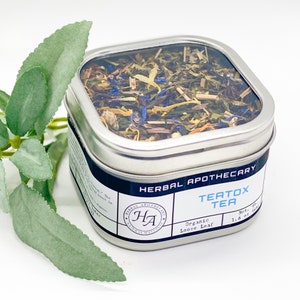 Best Organic Teatox | Best Detox Tea | Organic Teatox Herbal Blend | Organic Detox Blend | Tin Tea | Herbal Detox Tea | Gift Idea Under 20
