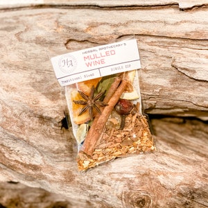 Mulled Wine Spices | Mulled Wine Spice Kit | Christmas Stocking | Mulling Spice Favors | Mulling Spices | Christmas Drink | Mulled Wine