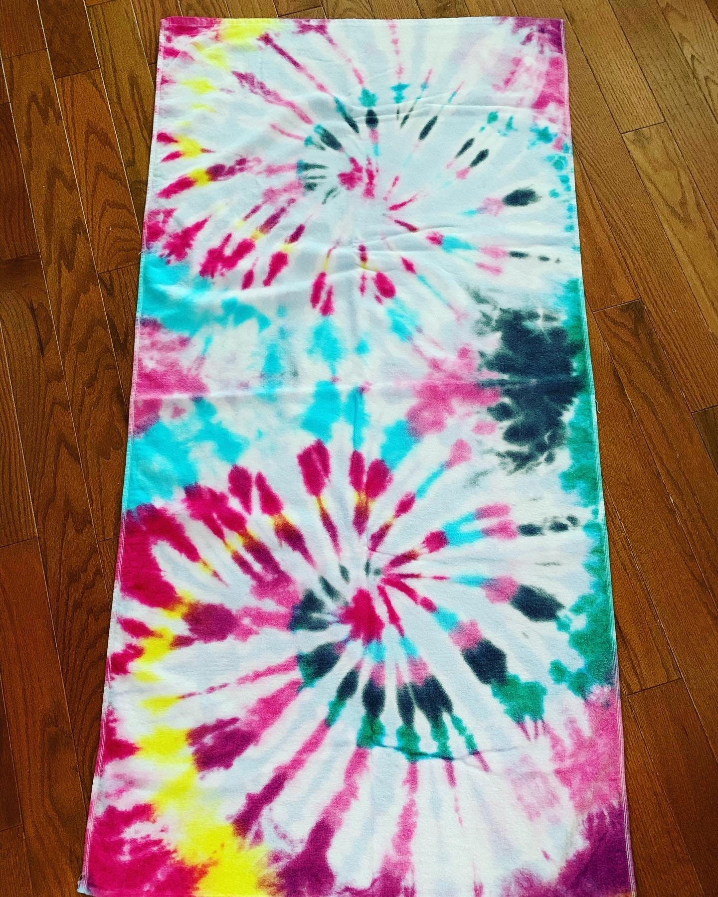 Tie dye Beach Towel Pool Towel Camp Towel Summer Swim Etsy