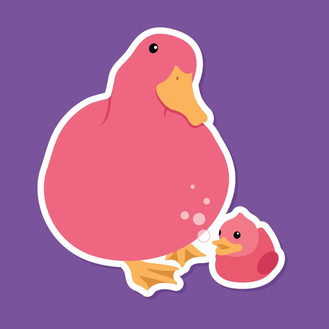 Duck Sticker Rubber Duck Ducks Laminated Sticker Decals Etsy