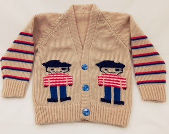 Baby boy’s cardigan with pirate design 6 to 12 months