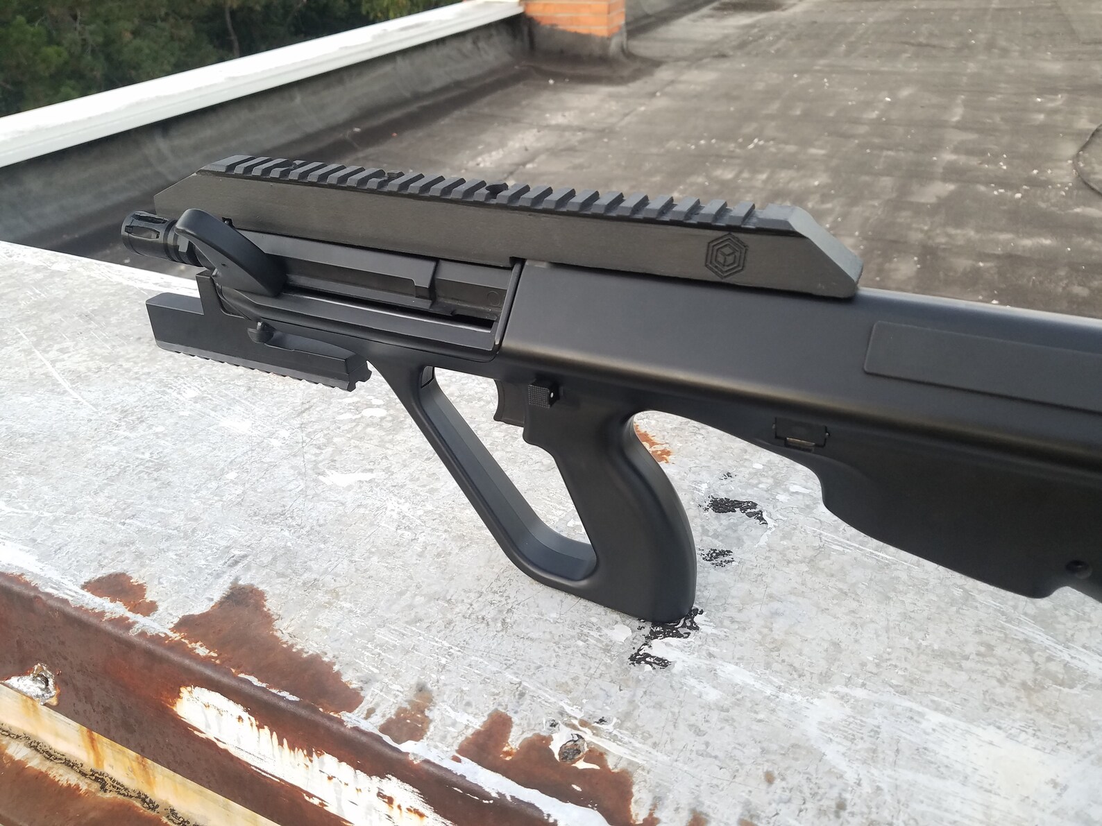 Aug 9mm and upper rail set airsoft set Etsy