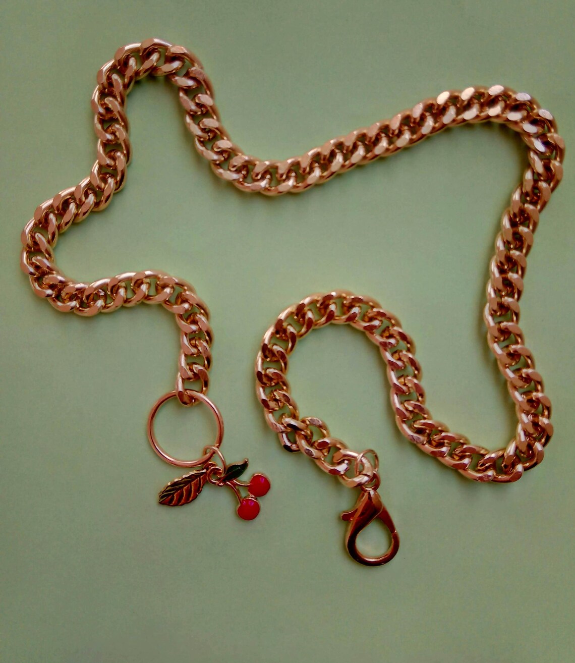 Cuban link chain cat collar small dog collar gold chain Etsy