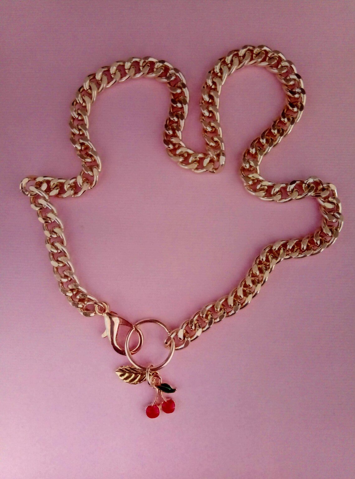 Cuban link chain cat collar small dog collar gold chain Etsy