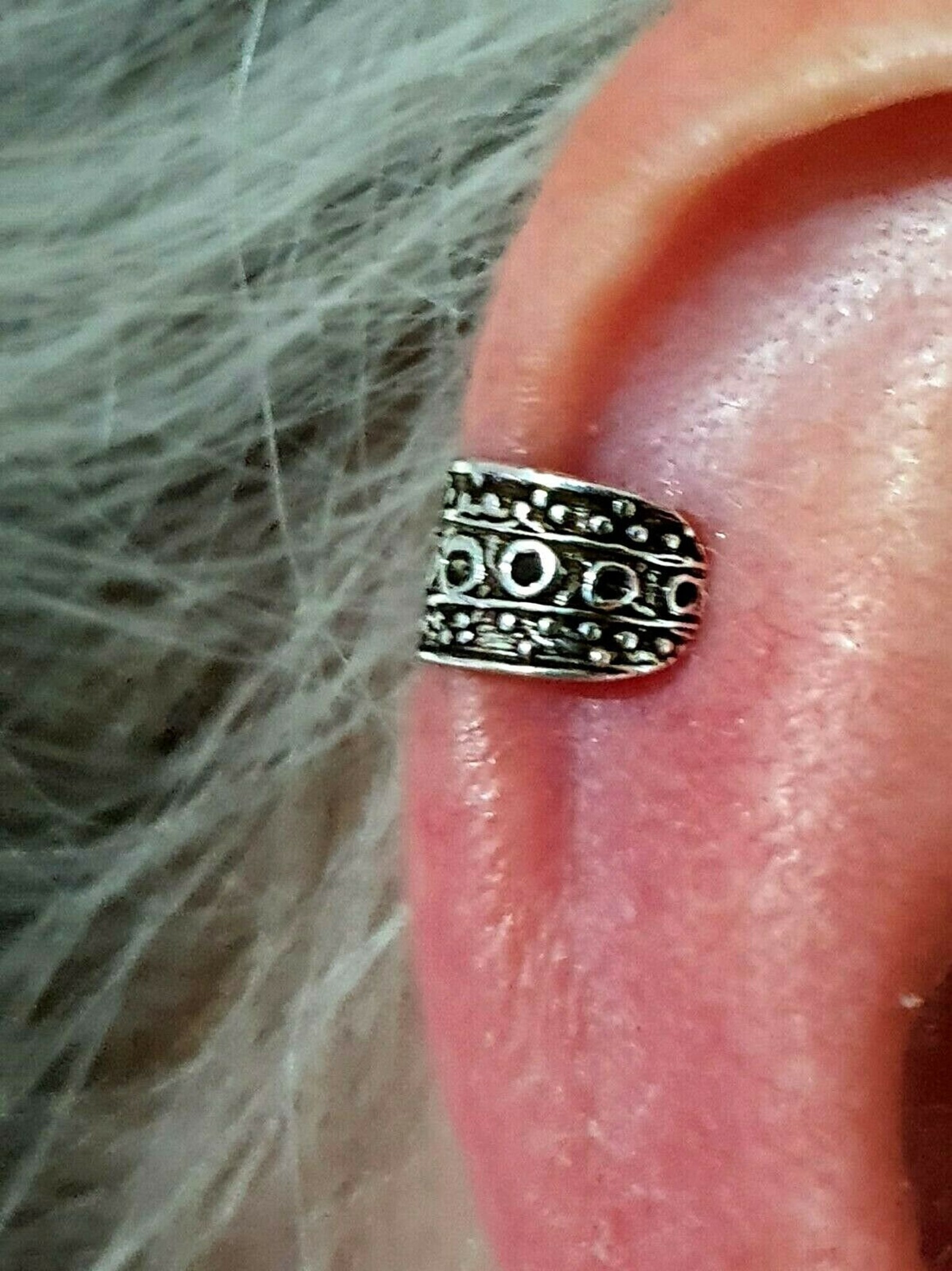 Viking Ear Cuff Norse 925 Sterling Silver Norse The All Father Etsy