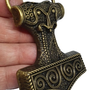 Thors Hammer Mjolnir Belt Buckle Viking Celtic Raven Skane Metal Bronzed Buckle Only Bronzed Alloy Takes A 40mm Belt (bn36)