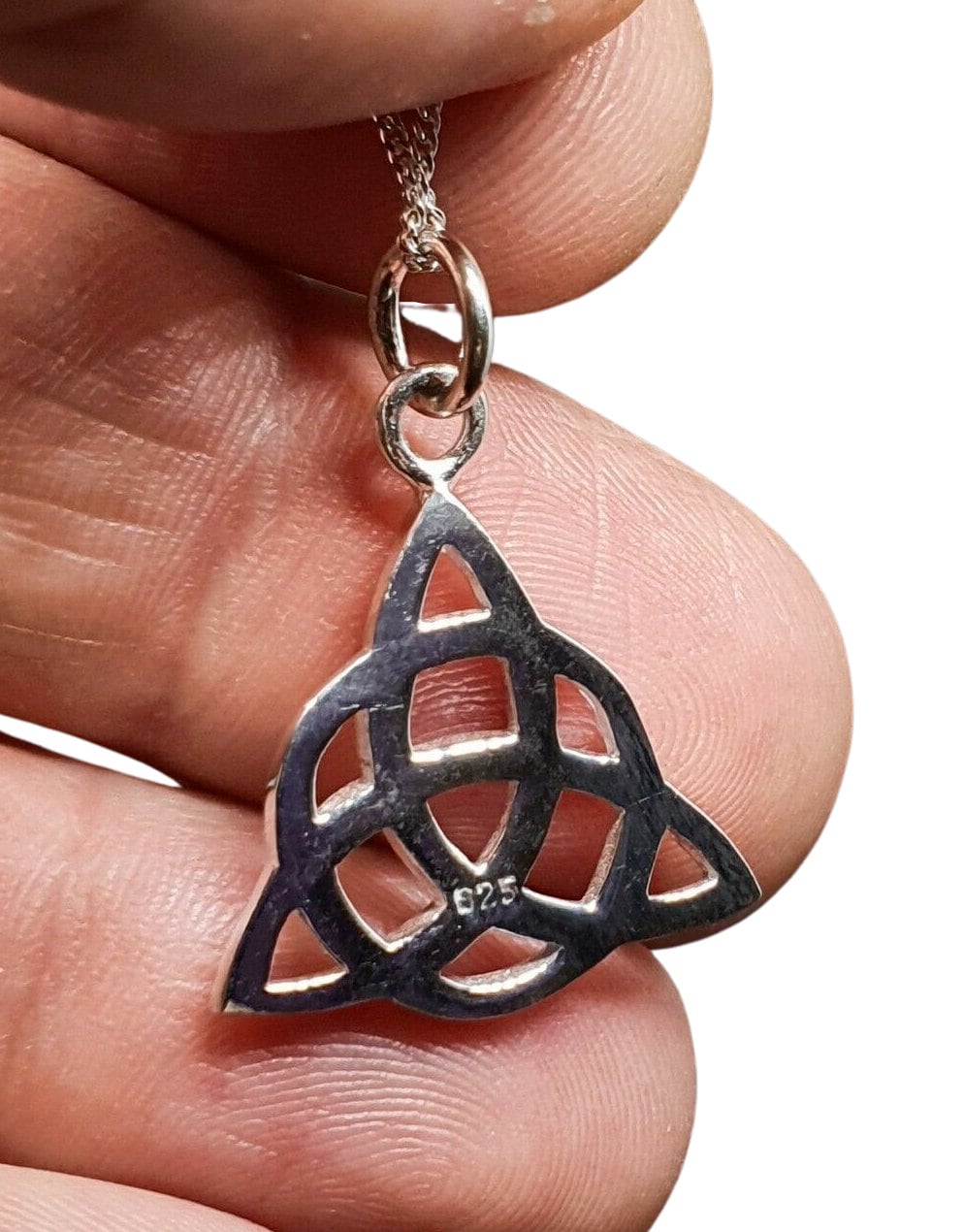 Collana Con Ciondolo Nodo Celtico In Argento 925 Triqueta Trinity