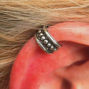Wikinger Ohr Manschette Schild 925 Sterling Silber nordischen Pagan Vater Odin Ohrring Helix Manschette Boho Ohrring (bs4l02)