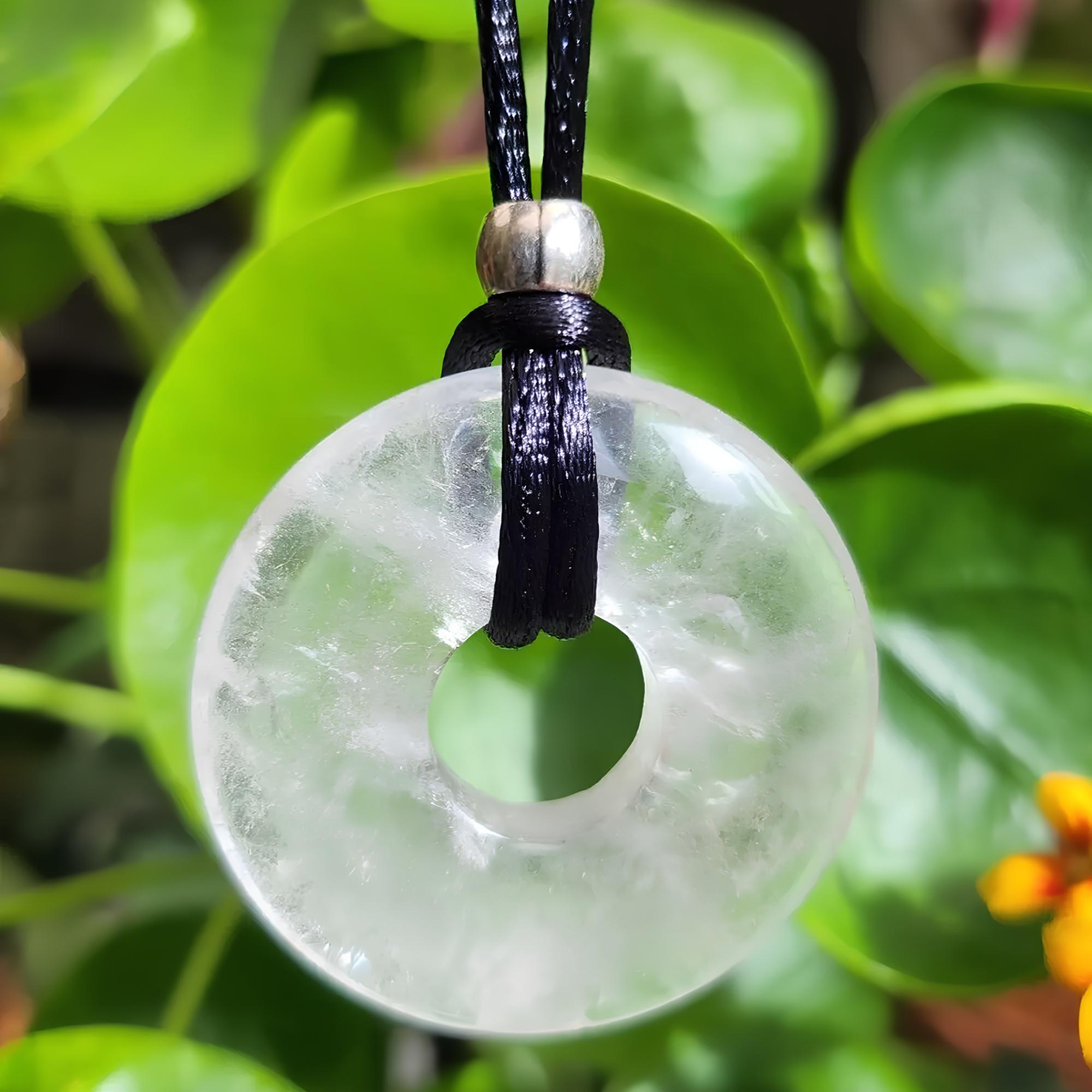 Perline Di Pietre Preziose Naturali Con Foro Grande 10x4,5 Mm, Perline Di Pietre Preziose A Ciambella, Perline Di Cristallo Rondelle, Perline Di Pietre Preziose Con Foro Grande -A002 - Italia - Foto 4