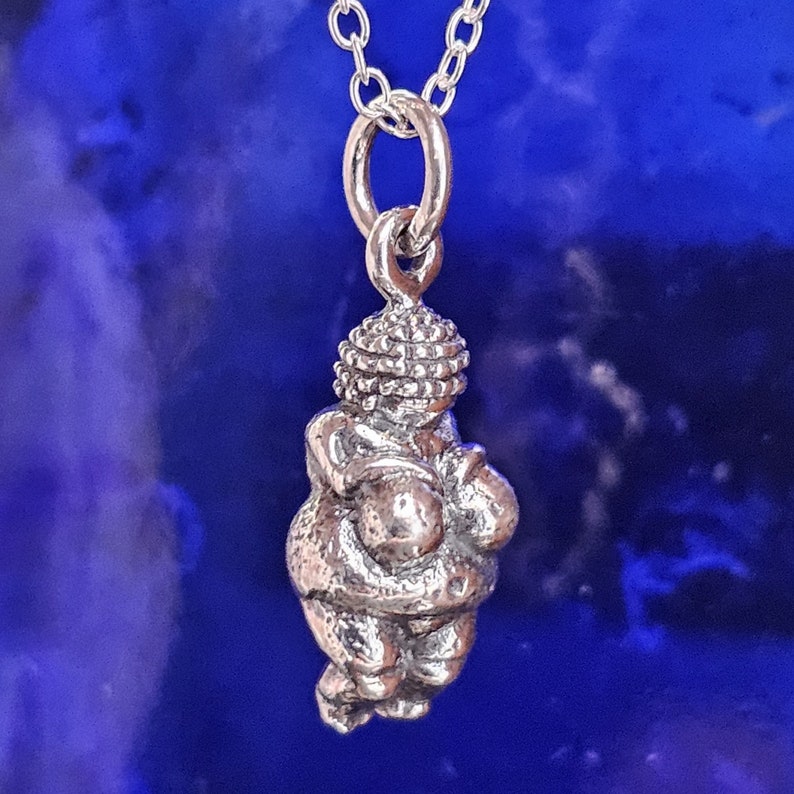 Venus of Willendorf Pendant 925 Sterling Silver Necklace Fertility Goddess Jewellery & Boxed imagen 6