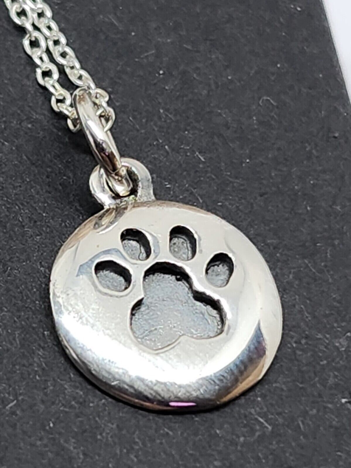 Collana Ciondolo Zampa Cane Argento Sterling 925 - Gioiello Per Amanti Degli Animali - Foto 11