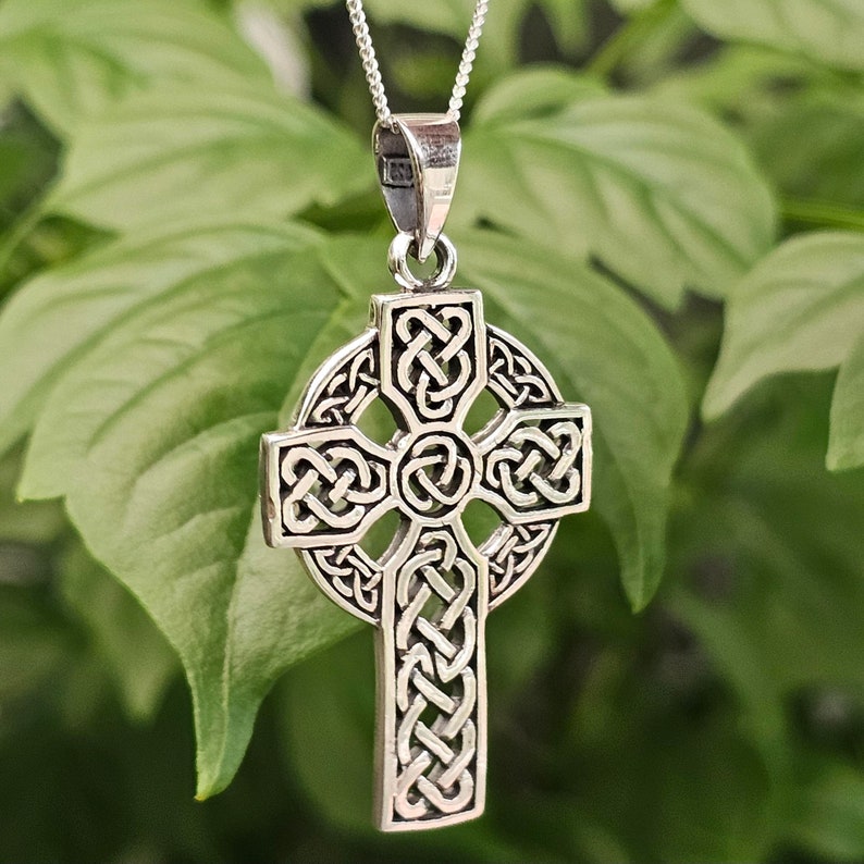 Celtic Cross Pendant 925 Sterling Silver Kildalton 20 Inch Chain ...