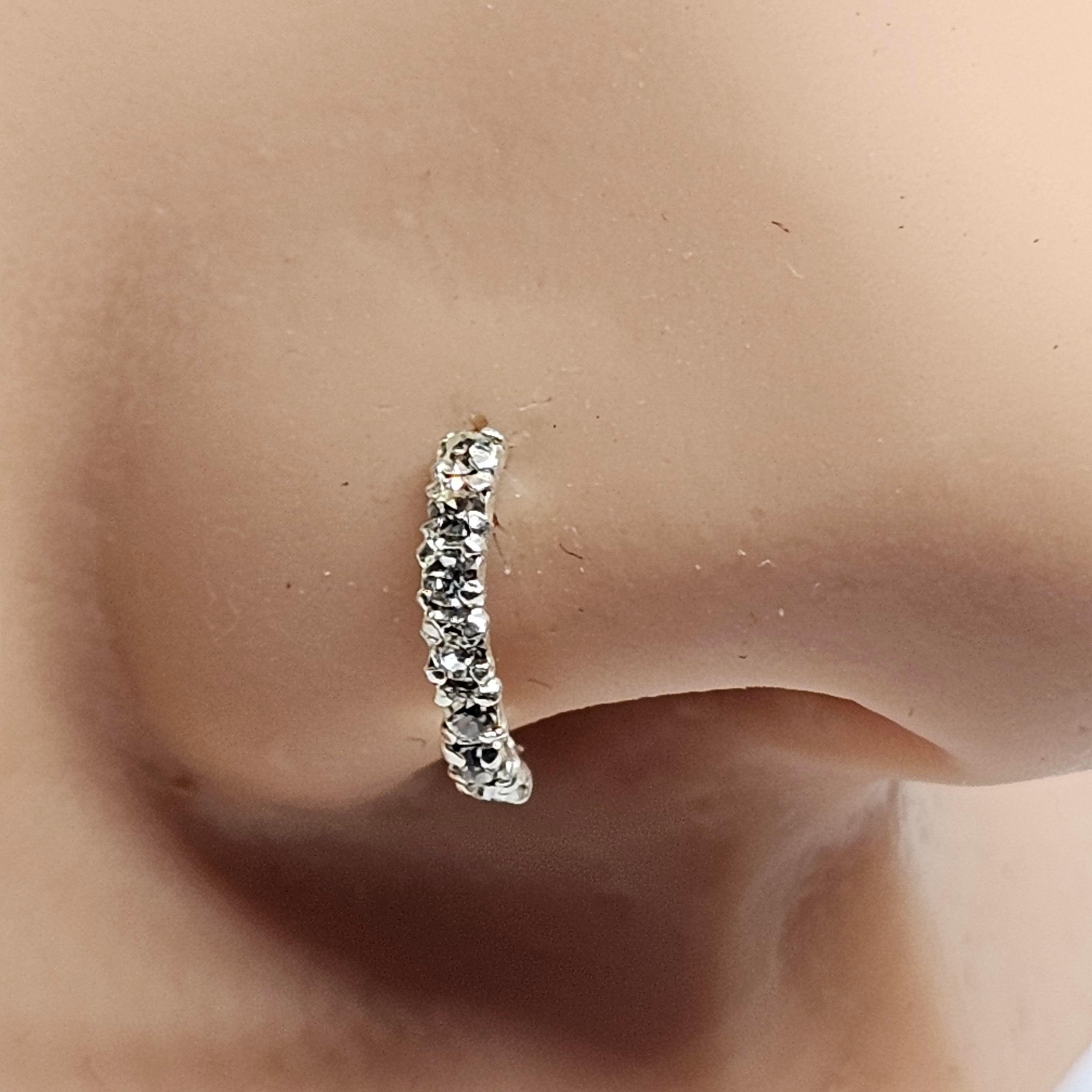 Crowned Pendant With Cz's in Sterling Silver for 7x9mm