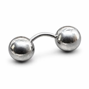 Curved Bar Barbell 26mm Banana 10mm Balls Inverse Lobe Prince Albert PA Steel Jewellery