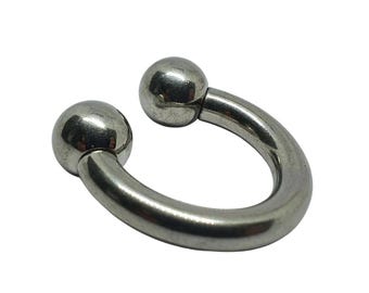 Piercing Prince Albert Fer à Cheval 2 Gauge (6mm) Acier 316L - Neuf Avec étiquettes