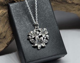 lilly❤︎‬様 Lilly Flower Cluster Pendant 925 Sterling Silver 18