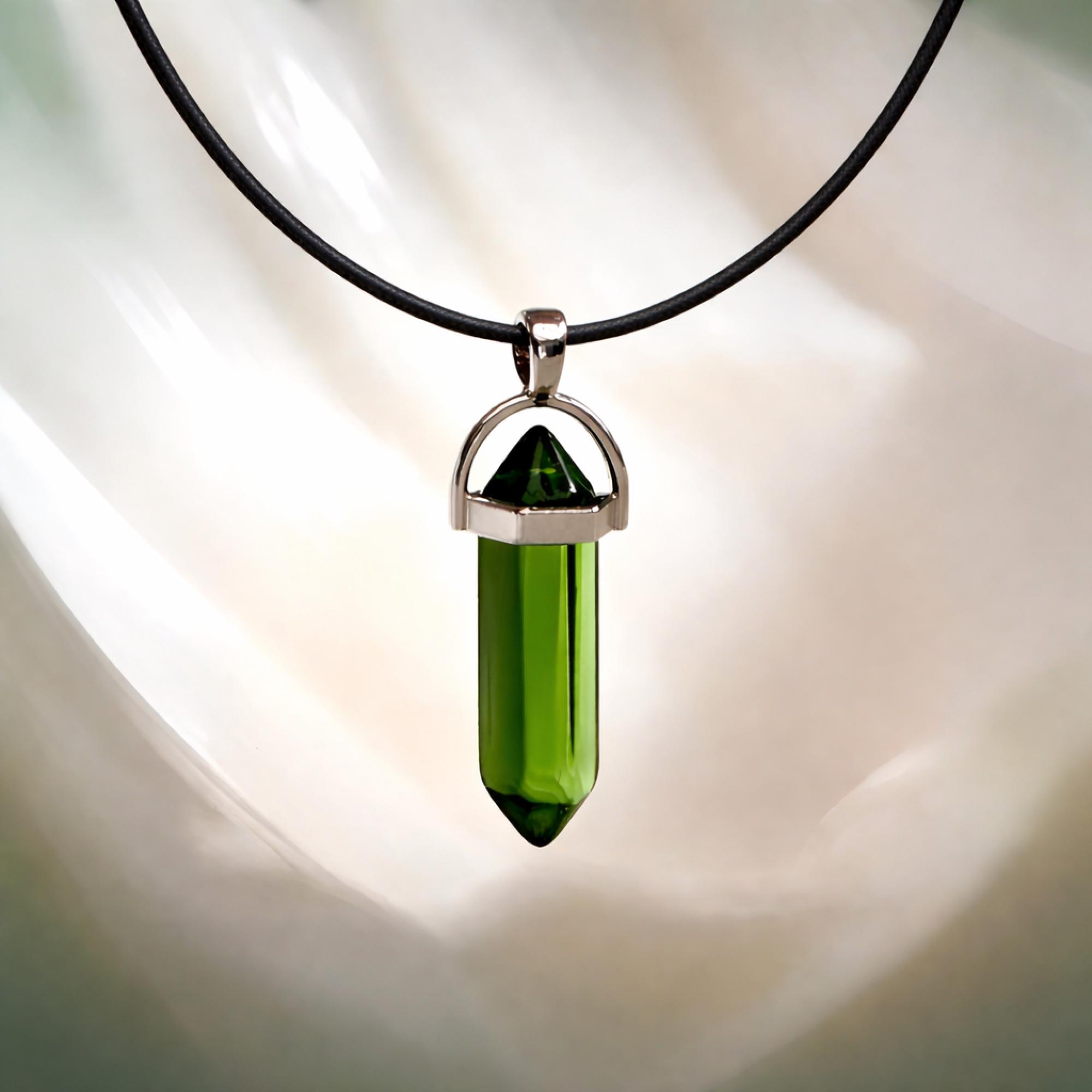Helenite Gaia Stone Pendant | Mount St Helens Volcanic Glass Necklace ...
