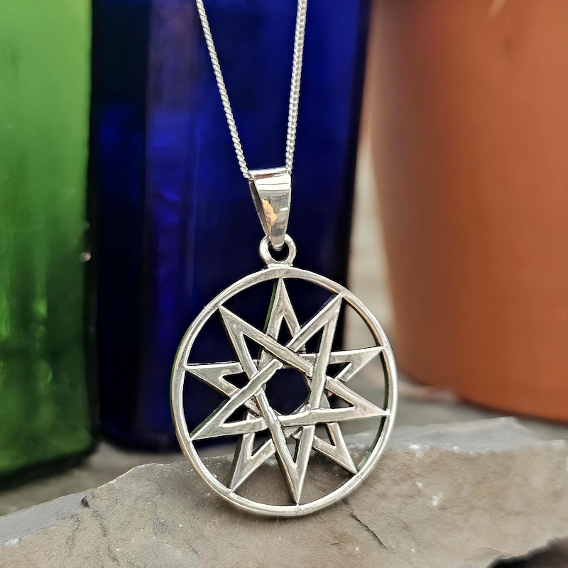Pentagram With 7 Stars - Etsy UK