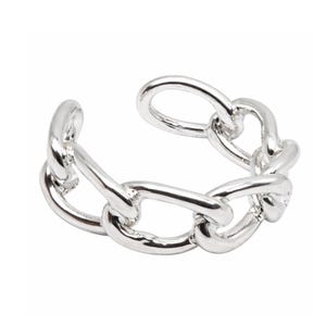 Örhänge med kedjelänk i 925 sterlingsilver, nyppassande, orbitalt etniskt bohemiskt smycke