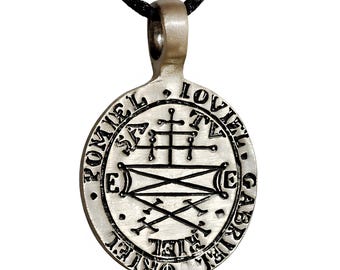 Kung Paimon Seal Solomon Hängsmycke Sigil Tenn Halsband Goetia Talisman Ockult Esoteriska Smycken