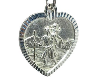 Medaglia San Cristoforo in argento 30 mm | - La tua Medaglia San Cristoforo in argento 30 mm | - La tua