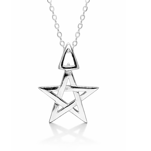 3rd Degree Witch Pendant Necklace Esoteric Magic 925 Sterling Silver Witchcraft Jewelry & Boxed