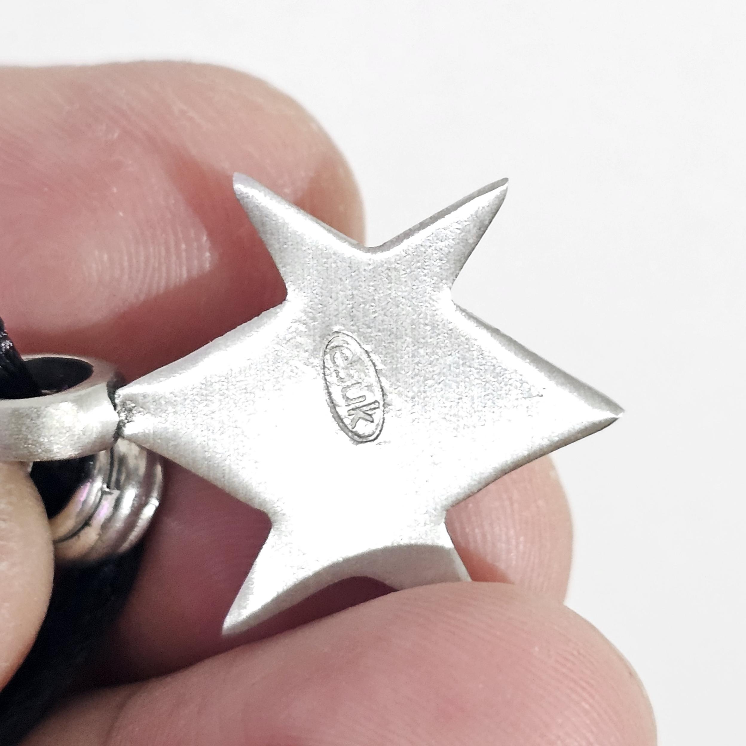 Hexagram Necklace Pendant Unicursal Pewter Pendant Aleister