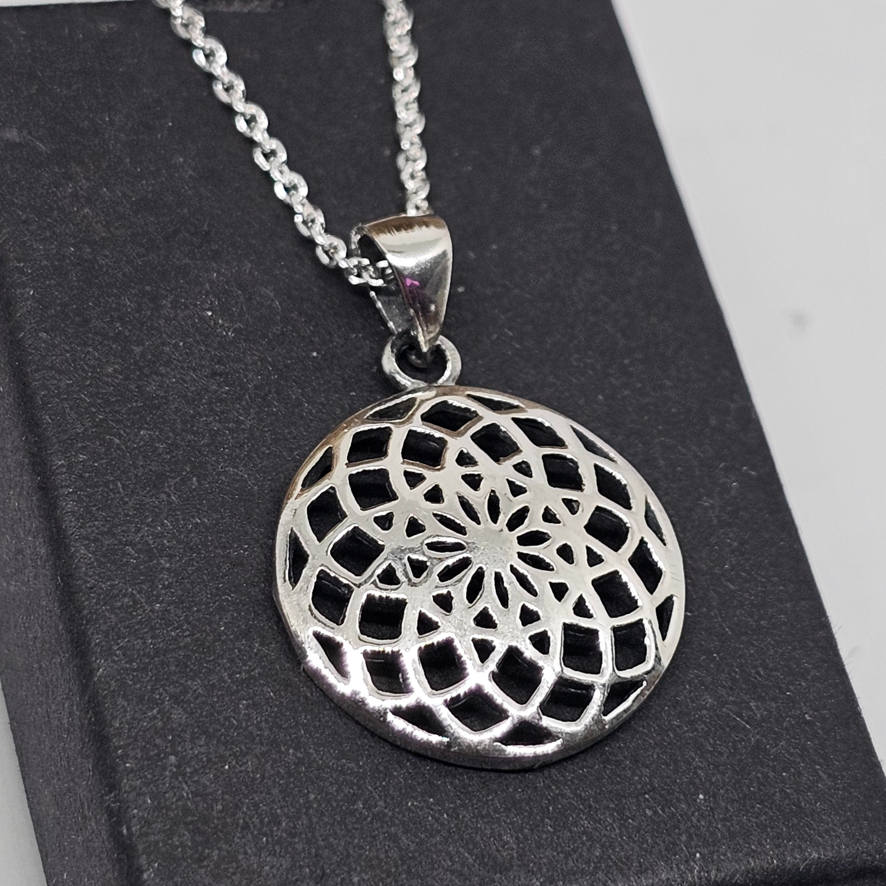 Collana ciondolo cerchio in argento Sterling S925 Charm per collana collana 924 Collana ciondolo cerchio in argento Sterling S925 Charm per collana collana 924