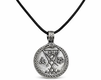 Ouroboros Sigil Lucifer Pendant Horus Pentagram Bringing Light of Truth Who Seek It Jewellery Bag