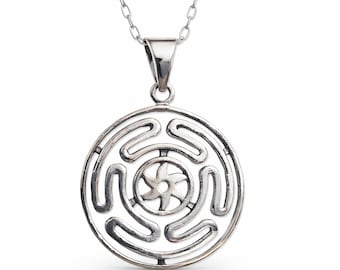 Hecate Wheel Pendant Sterling Silver Strophalos Necklace Wiccan Pagan Goddess Jewellery Gift & Boxed