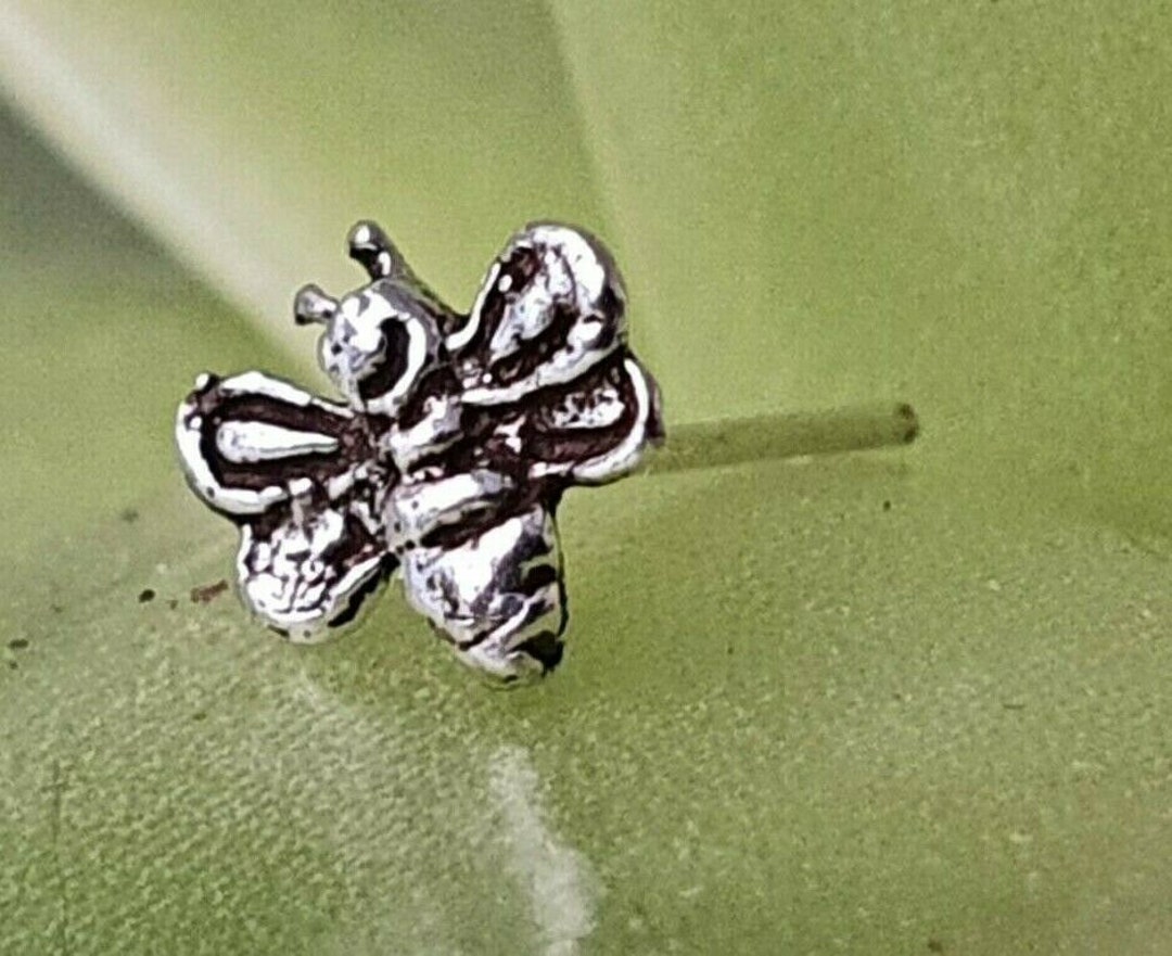 Honey Bee Nose Stud Piercing Bumble Bee Nose Stud Insect 22g 0.6mm