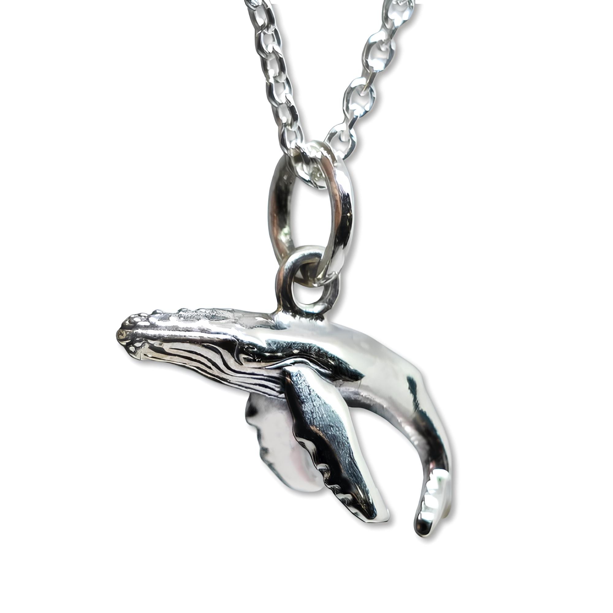 Pendentif Baleine à Bosse En Argent 925 - Bijou Maritime Style Plage | Myringshop