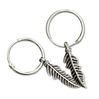 Orecchini A Piuma In Argento Sterling 925 - Gioiello Ipoallergenico Per Donne