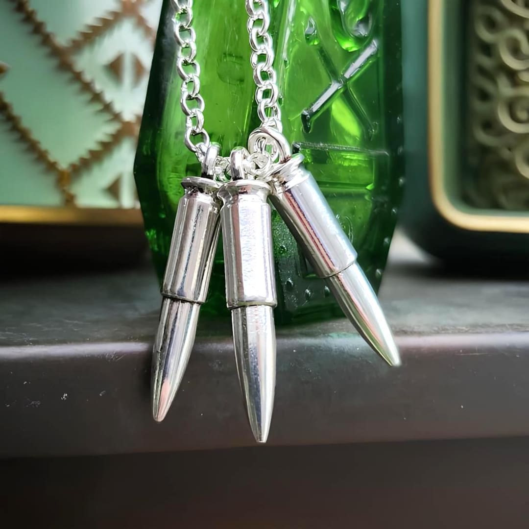 アクセサリー LGB Bullet Necklace (silver 925) Bullet Pendant Necklace Triple Charm Biker Rock Alternative