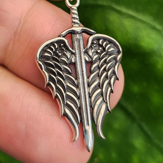 St Michael Pendant - Medal Necklace In Sterling Silver