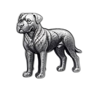 Mastiff Pin Badge Pewter Pet Dog Cane Corso Pin Collectors Gift & Boxed