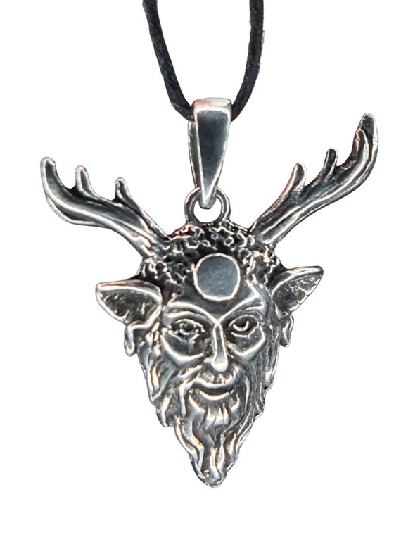 Herne the Hunter Pendant Necklace Pagan God Heathen God of the Wyld Wild Wood Pewter Waxed Cord Jewellery bldawr5 Etsy Canada