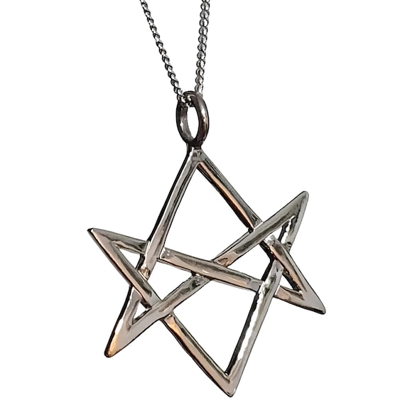 65%OFF【送料無料】 Hexagram Pendant Silver Sterling 925 Unicursal Necklace シルバー