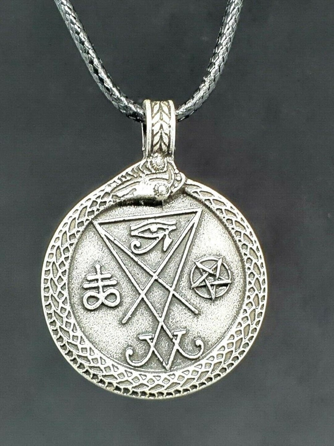 Collegejacke Mit Lucifer-Siegel - Okkultes Design, 80% Baumwolle, Bequem & Stylisch