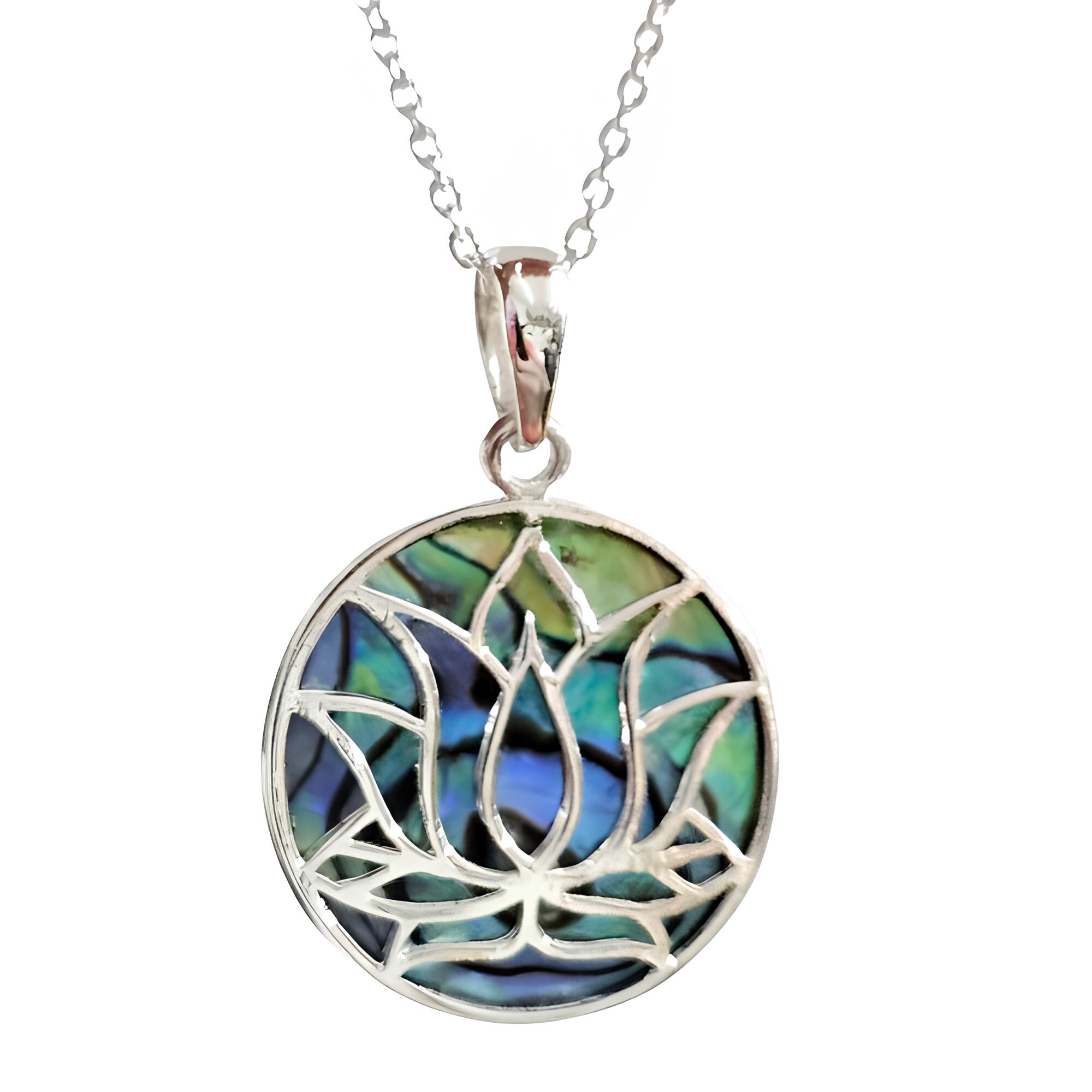 DAYLINLOVE St Joseph Medaglia collana in argento sterling 925 ovale abalone Shell Saint Joseph ciondolo religione protezione Saint Joseph gioielli regalo per uomini e donne, Argento sterling