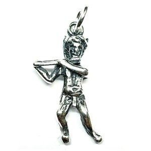 Pan Nymph Charm Piping God Of The Wild Pans Labyrinth 925 Sterling Silver Pendant Charm Folklore Fawn Music Mythical Bracelet Charm (bs2l23)