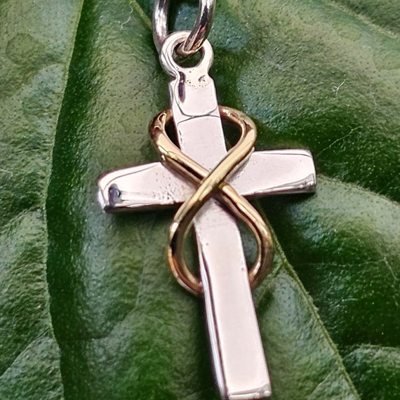 ONEFINITY Collana a croce in argento sterling 925, con