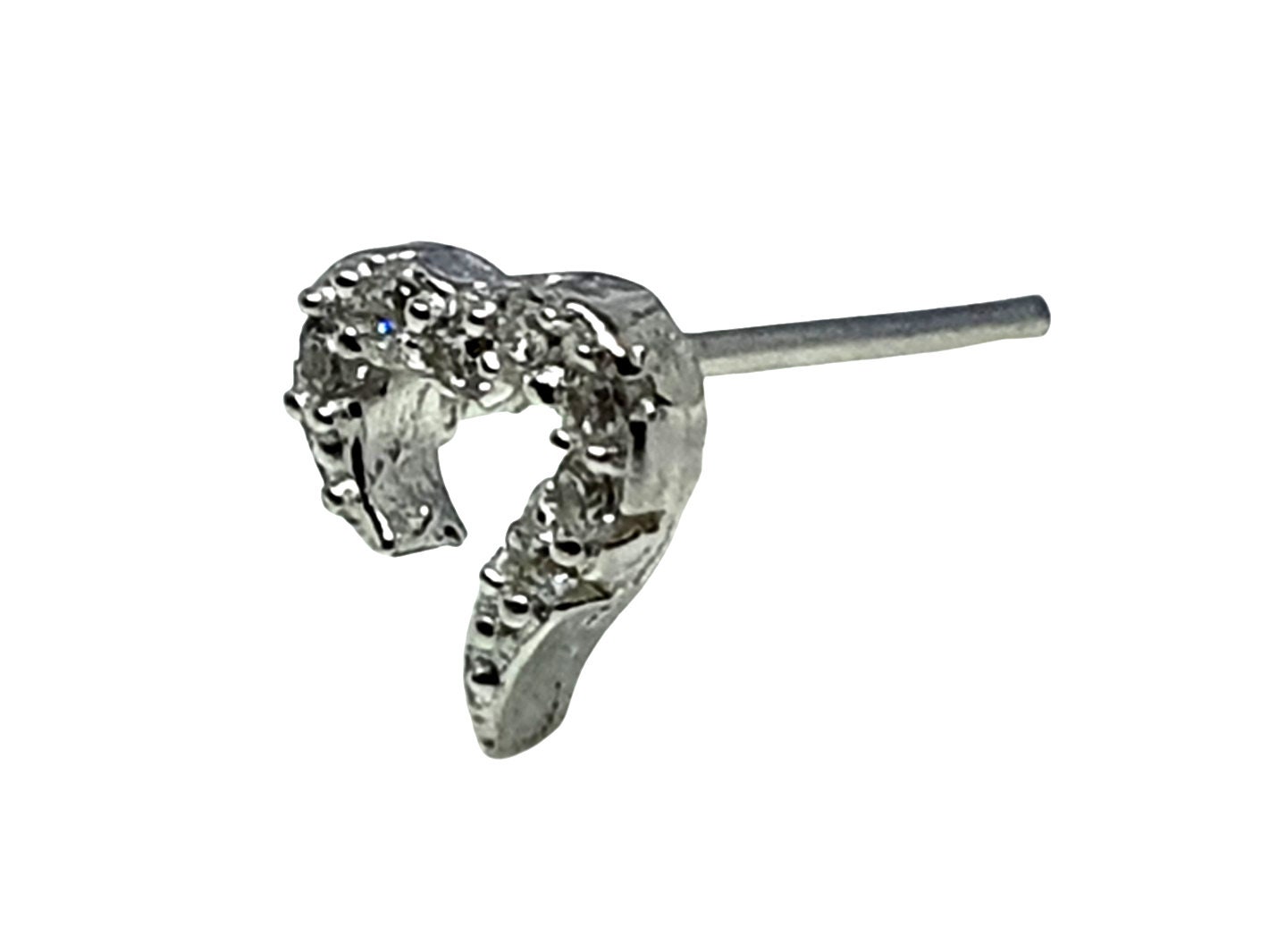 Hemobllo Nasenpiercing Set - 6 Herz-förmige Stecker Mit Zirkonia