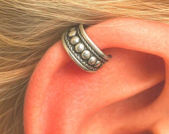 Ear Cuff Shield Viking 925 Sterling Silver Norse Helix Orbital Jewellery & Boxed