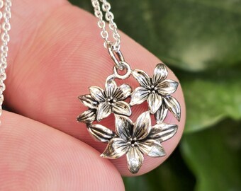 lilly❤︎‬様 Lilly Flower Cluster Pendant 925 Sterling Silver 18