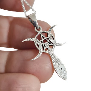 Hammered 925 Sterling Silver Spiral Pendant, Celtic Handmade Pendant