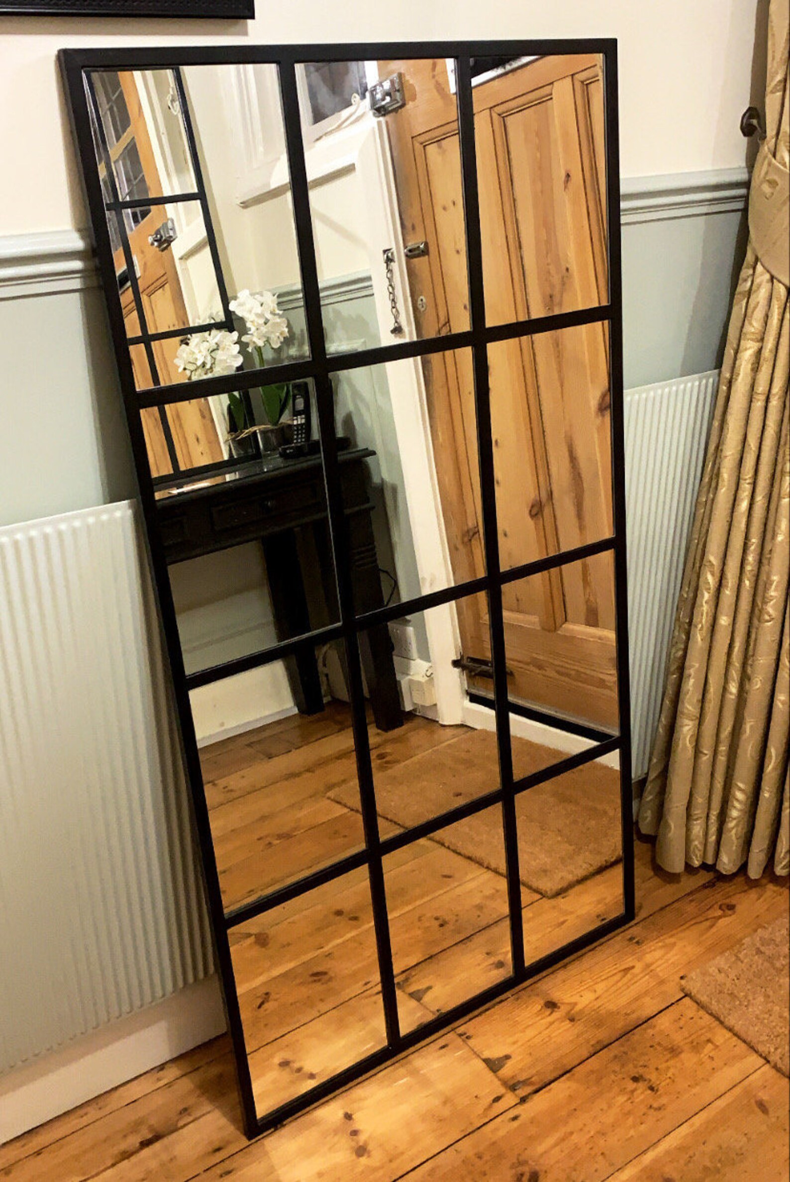 Handmade Industrial Decorative Wooden Window Mirrors Etsy