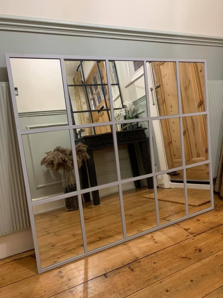 Handmade Industrial Decorative Wooden Window Mirrors Etsy UK