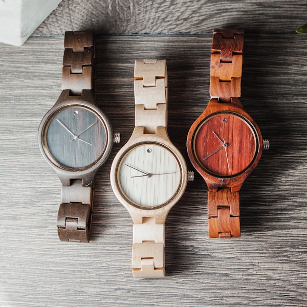 Minimalist watch women, Wooden watch women, Personalized wooden watches, Engraved wood watch, Custom wooden watch, Women wrist watches