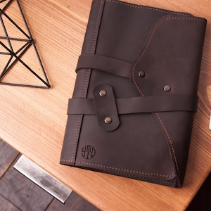 Ledergebundenes Journal für Männer, Leder-Notizbuchhülle a5, Lederjournal personalisierbar nachfüllbar, Travelers Notebook Cover Leder